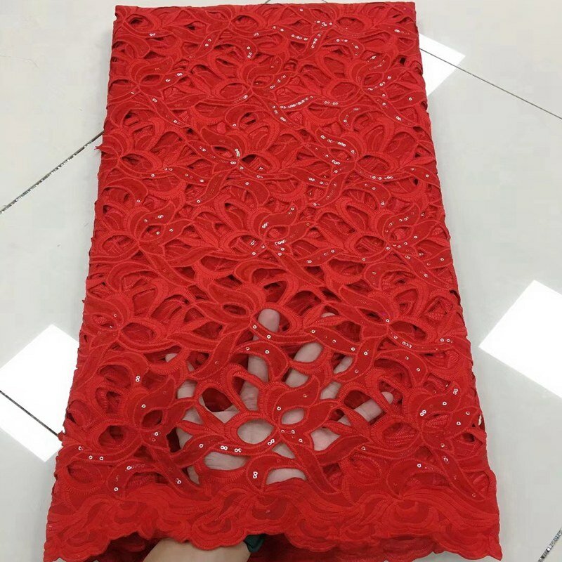 Cordón de guipur francés nigeriano 2022, Material de costura de alta calidad, de tul africano, bordado de flores, TS9818