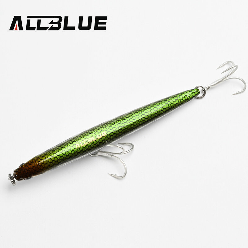 ALLBLUE SPEAR 90 Fishing Lure Stick 90mm/9g Sinking Pencil Longcast Shad 3D Eyes Tungsten Artificial Bait Bass Pike Tackle