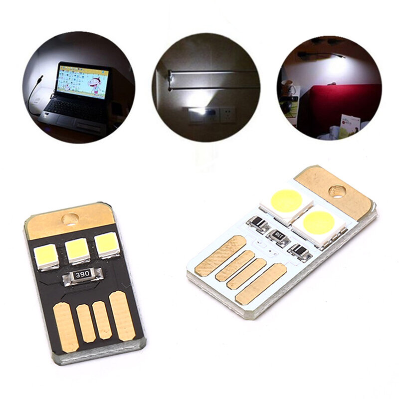 Outdoor Mini Slim Mobile USB LED Small Lights For Camping  Tent Lamp Light