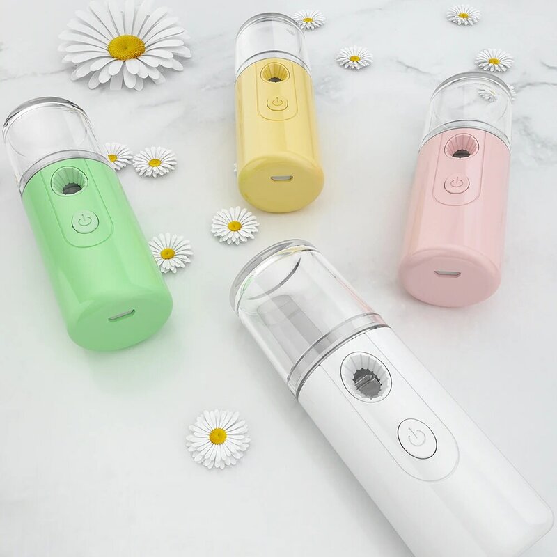 30ML Mini Nano Gesichts Sprayer USB Vernebler Gesicht Dampfer Luftbefeuchter Feuchtigkeitsspendende Anti-aging Falten Frauen Schönheit Hautpflege werkzeuge