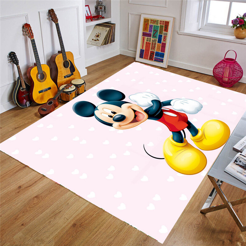 Disney Minnie Mickey Baby Play Mat 80x160cm Children Non-slip Carpet Baby Crawling Carpet Rug Rugs for Boys Bedroom