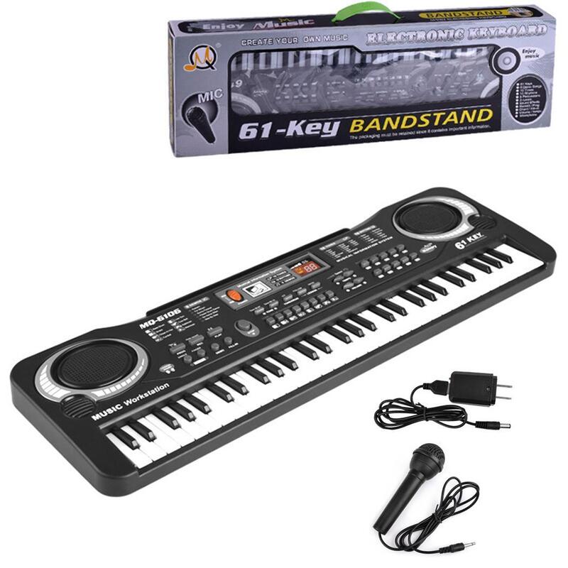 61 Keys Digital Music Electronic Keyboard Key Board Electric Piano Children Gift US Plug