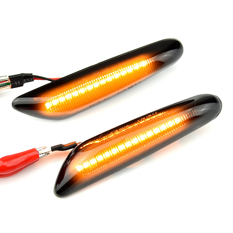 Lampu Blinker Penanda Sisi Sinyal Belok LED Kelap-kelip Berurutan untuk BMW X3 E83 X1 E84 X5 X53 E60 E61 E46 E81 E82 E90 E92 E87 E88