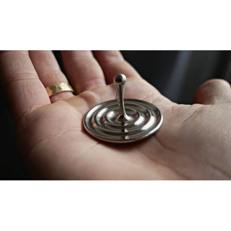New Water Drop Hand-Twisted Gyro Stainless Steel Desktop Spinner Spinning Tops Gift Adults Fingertip Toy Kids Gift