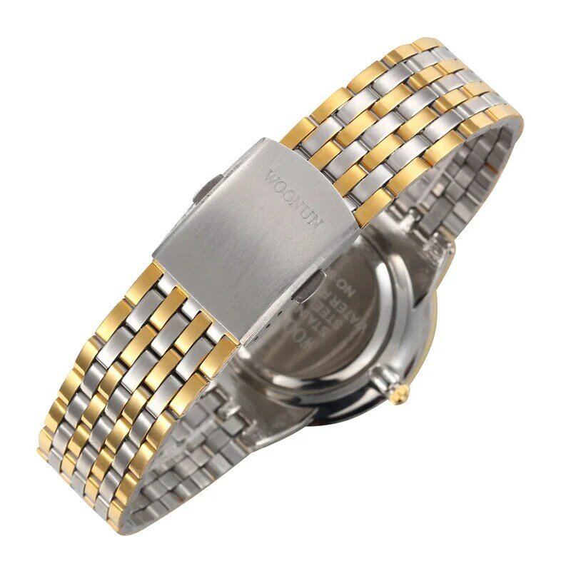 Klasyczne męskie zegarki męskie złote zegarki zegarki kwarcowe ze stali nierdzewnej Ultra cienkie męskie zegarki reloj hombre relogio masculino