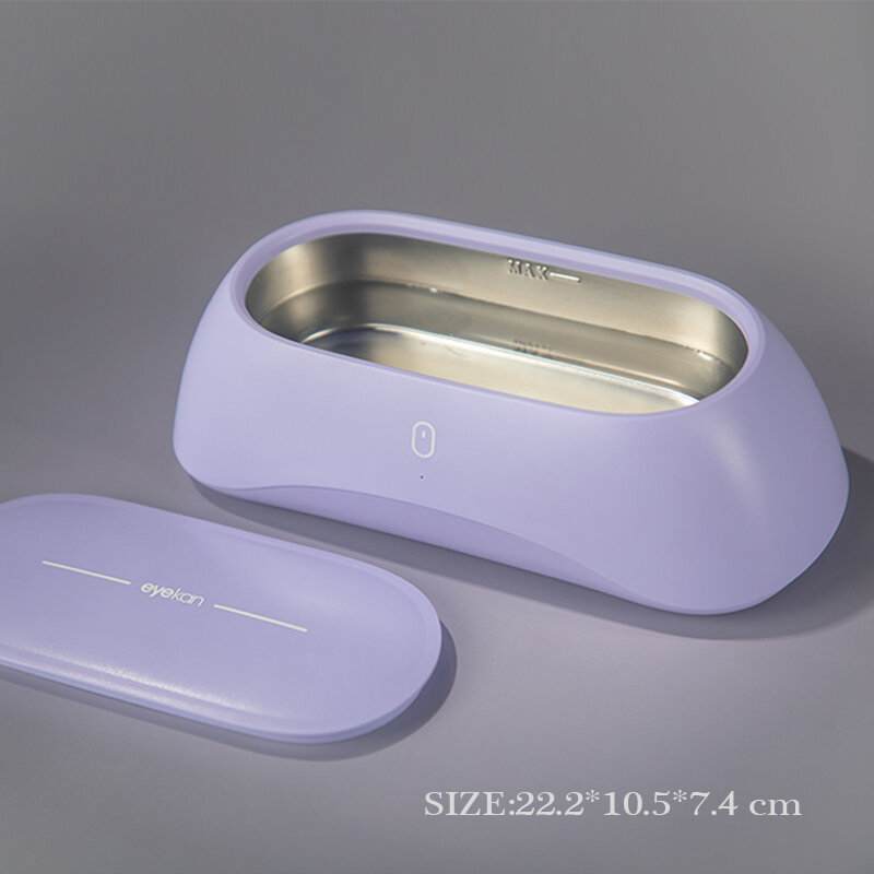 Pulitore ad alta frequenza portatile del lavaggio degli occhiali di vibrazione della macchina di pulizia ultrasonica 48000 HZ per la protesi dentaria delle monete degli anelli dei gioielli