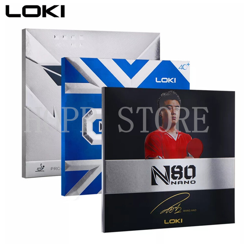 Loki Ping Pong Karet Profesional Acne-In Tenis Meja Karet T3 N80 GTX Lengket Elastis Kontrol Halus Serangan Cepat Putaran Halus
