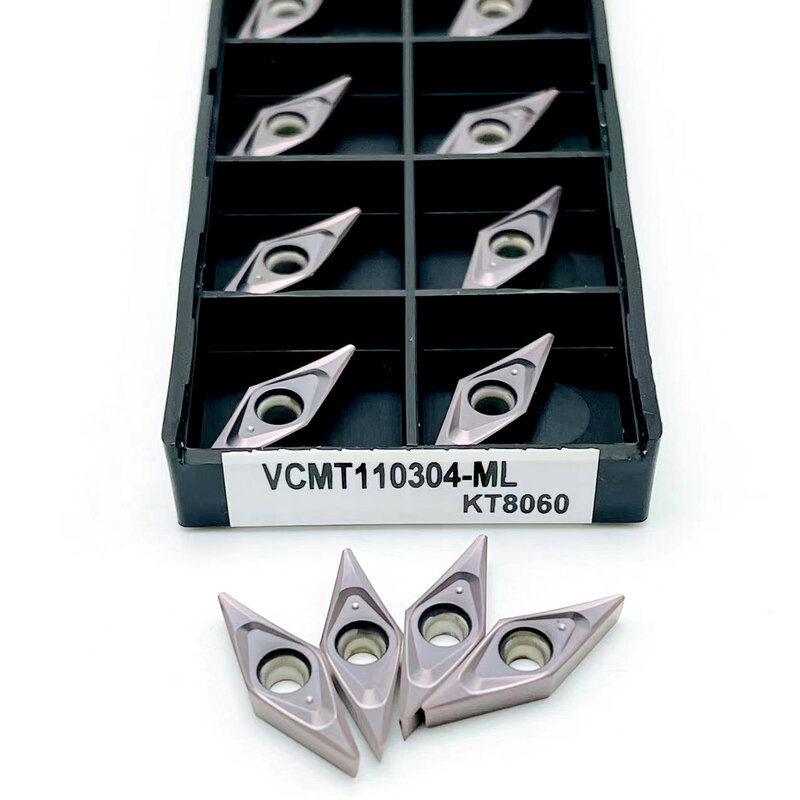 High-quality VCMT110304 VCMT110302 VCMT110301 ML CNC cylindrical carbide tools Metal turning tools VCMT 110304 turning inserts