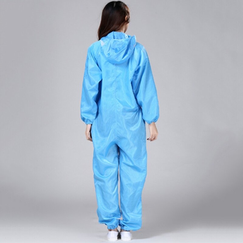 Kombinezony antystatyczne kombinezony ochronne czyste ubrania pokojowe pyłoszczelny płaszcz antystatyczny do odzieży roboczej bez kurzu