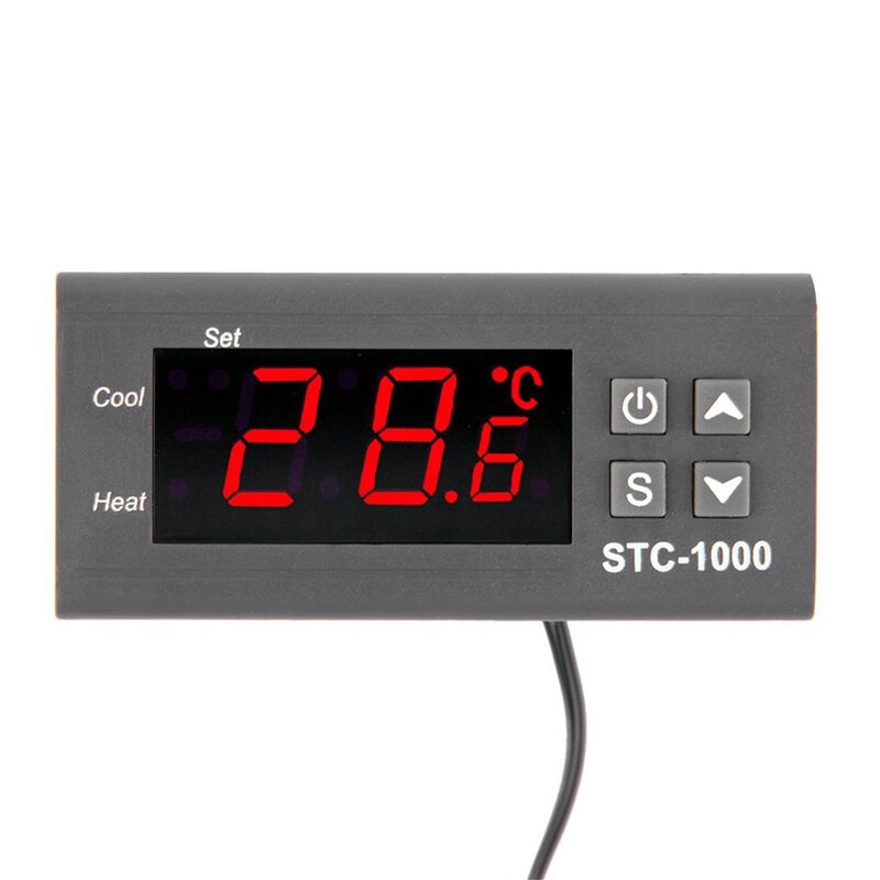Termostato controlador de temperatura para acuario, Incubadora STC1000, cadena de frío, temperatura, venta al por mayor, novedad