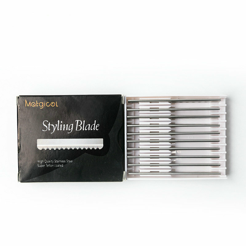 10PCS/100PCS Stainless Steel Hairdressing Hair Shaper RazorBlades, Styling Feather Blades
