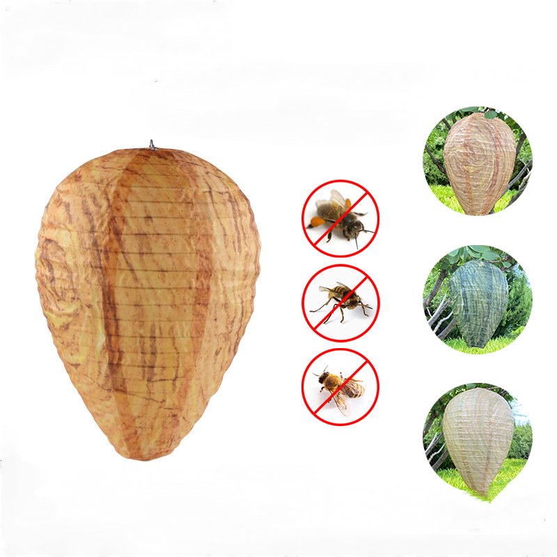 플라잉 행잉 말벌 벌 트랩, 플라이 곤충 시뮬레이션 말벌 둥지, 효과적인 해충 방제, 말벌 말벌에 대한 천연 비독성