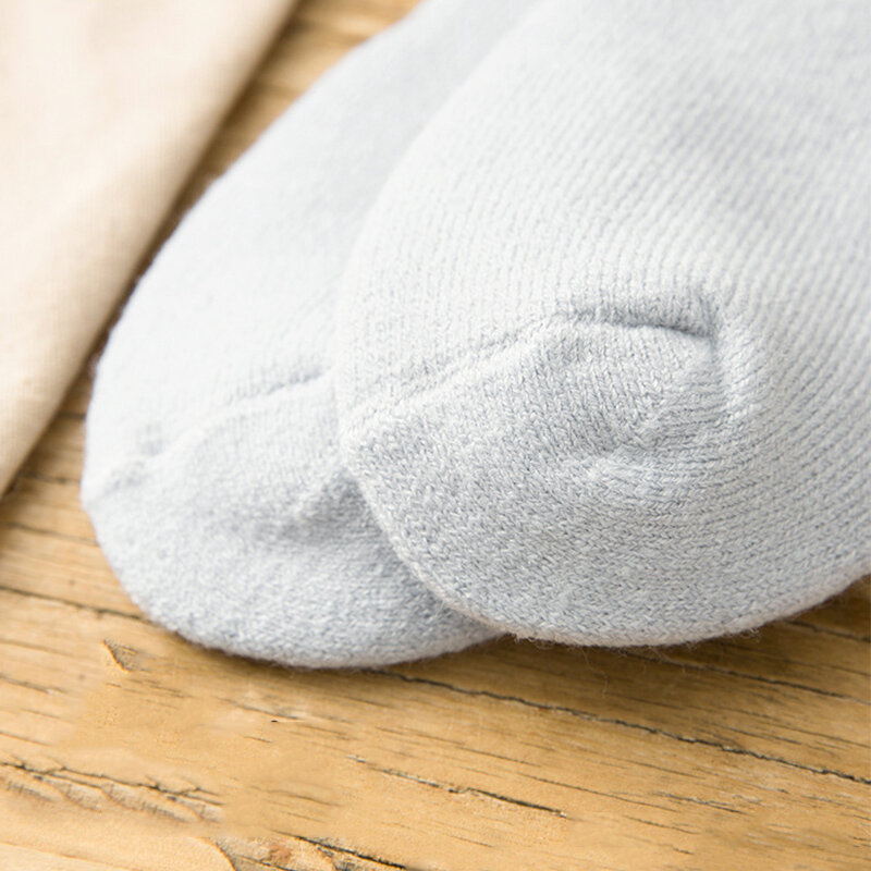 Sale Winter Cashmere Soft Socks Fleece Thicken Solid Thermal 5 Pairs Womens Socks