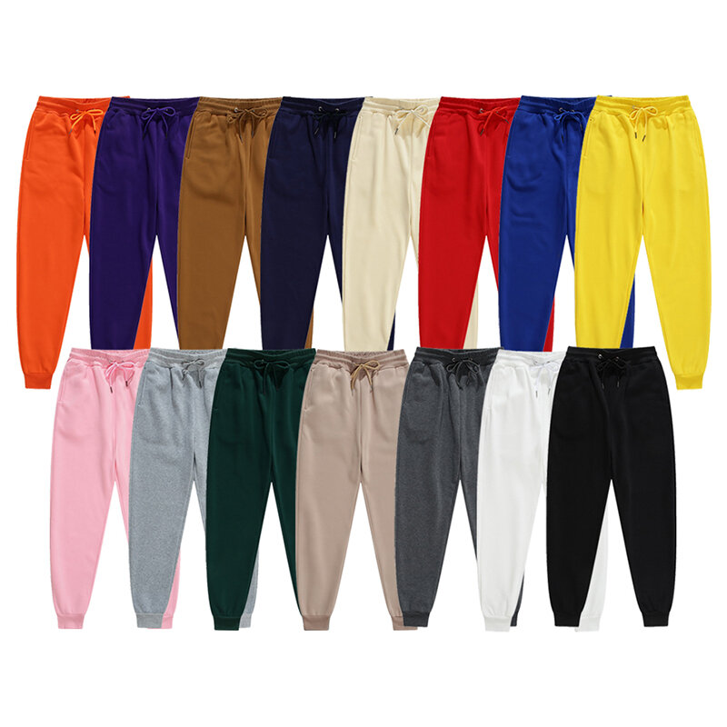 Calça de treino casual masculina, calças masculinas, corredores, calça de ginástica, 15 cores, nova marca, 2021