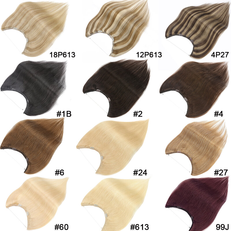 SEGO 16-24 дюйма прямые человеческие волосы для наращивания, невидимые секретные накладные волосы для женщин