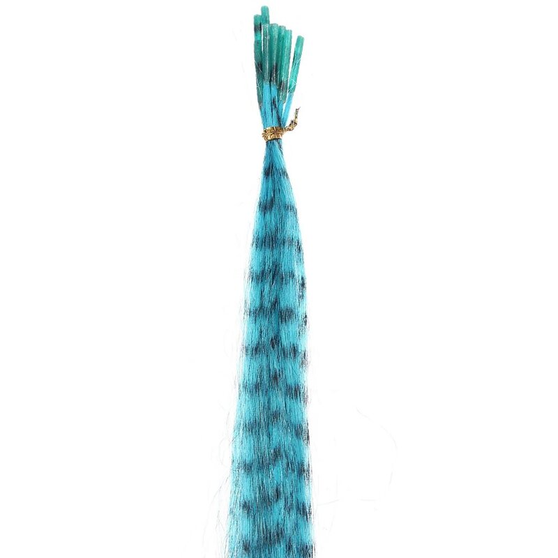 55 قطعة من الريش الاصطناعية المستقيمة متعددة الألوان باروكة شعر مستعار لإطالة الشعر أداة تجميل لتطويلات ريش الشعر