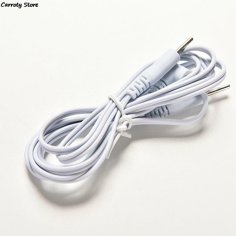 Zehn Massager 2,5mm Verbindung Massage & Entspannung Weiß Elektro Elektrode Blei Drähte Kabel