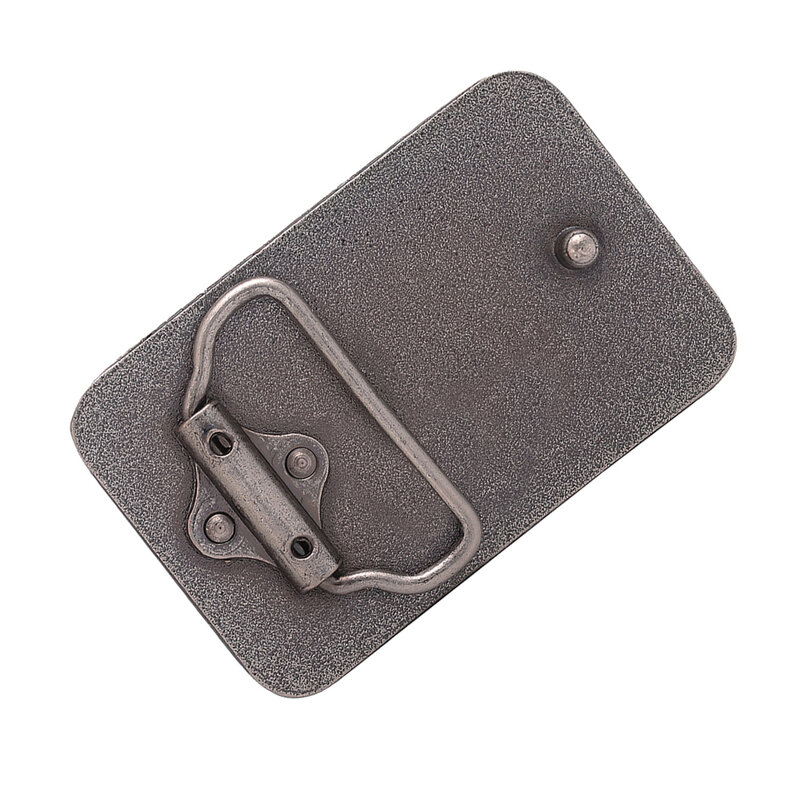 Hebilla de cinturón Rectangular de aleación de Zinc occidental para hombre, Retro, Vintage, regalo