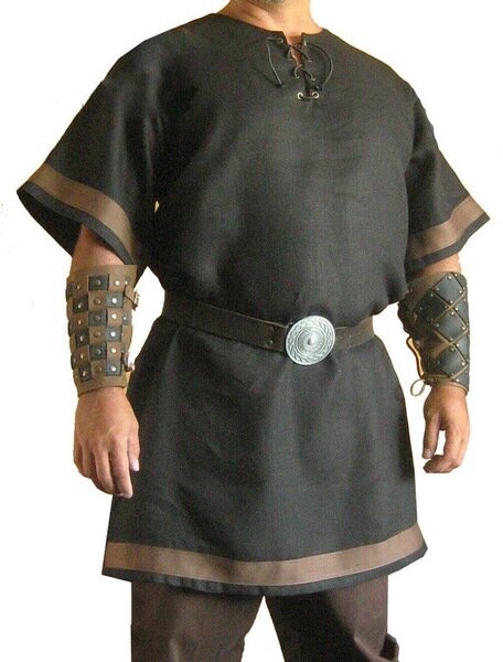 زي تنكري للقرون الوسطى بتصميم عتيق لعصر النهضة الفايكنج المحارب الفارس لارب للبالغين قميص تونك على طراز الجيش الشمالي للرجال ملابس علوية