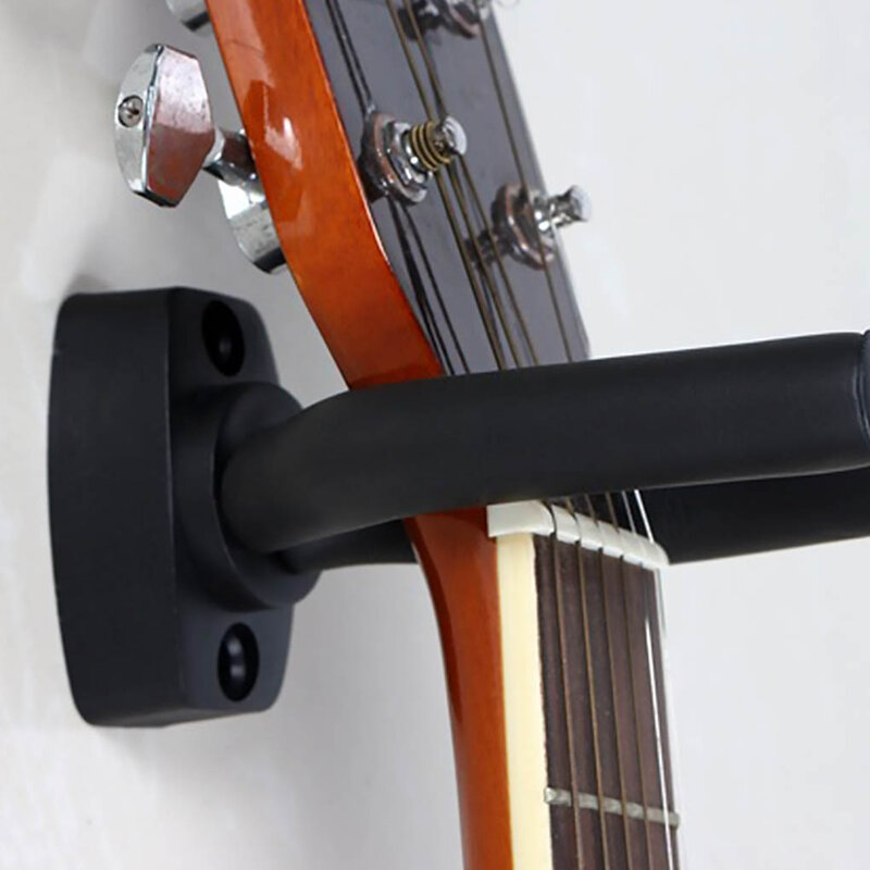 1 pçs suporte de montagem na parede gancho de guitarra antiderrapante suporte para guitarra acústica ukulele guitarra baixo instrumento acessórios