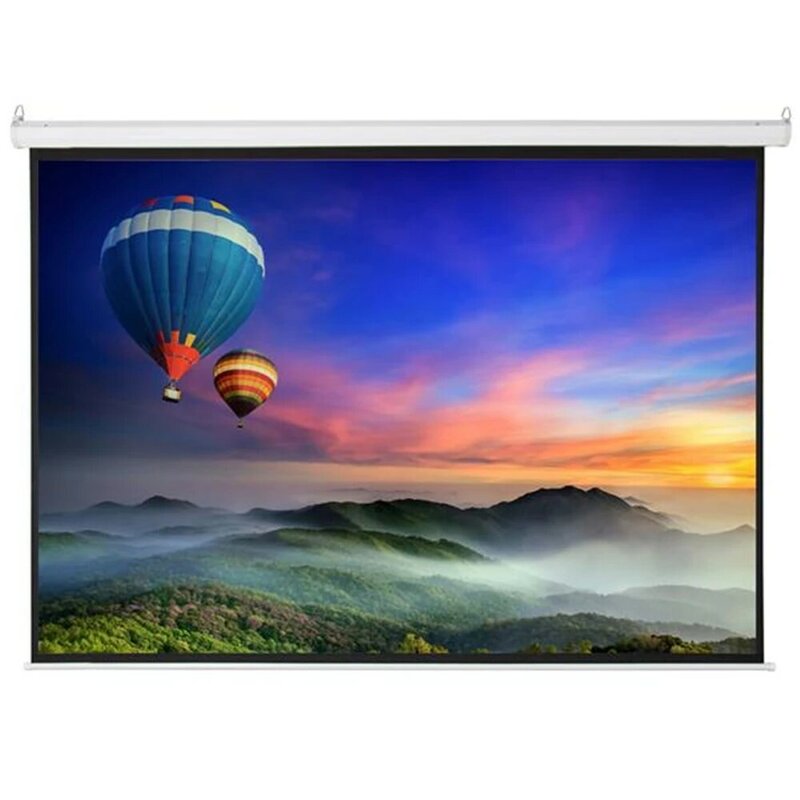 SOONHUA Projector Screen Motorized Projector Screen 100 Inch Projector Screens With Remote Control And 23A 12V Battery