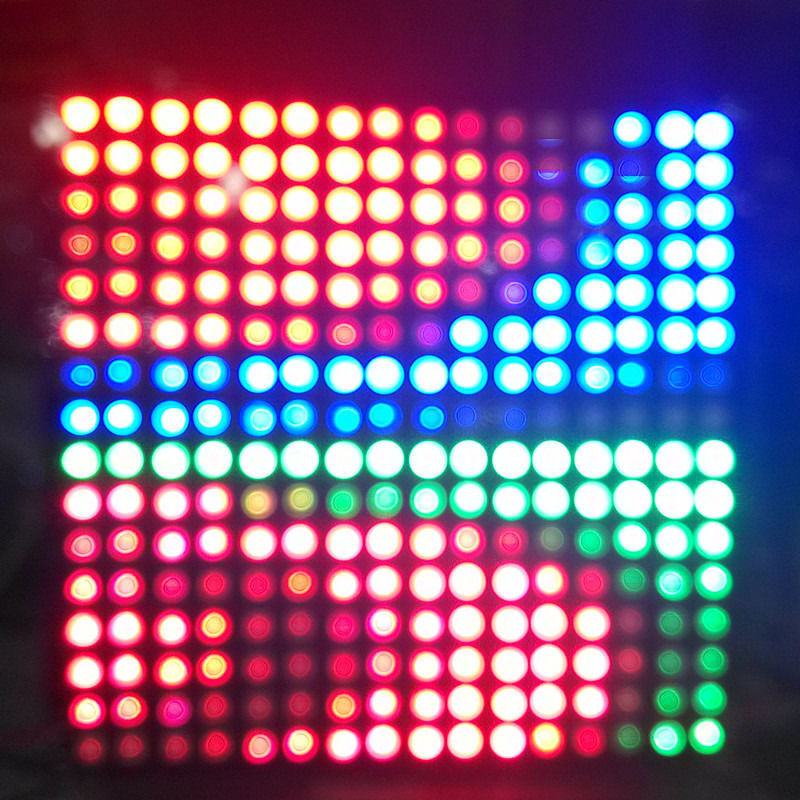 1 Pcs 16X16 Pixel WS2812B Led Heatsink Chip Digitale Individueel Adresseerbare Led Module Panel Flexibele Diy Display Board DC5V