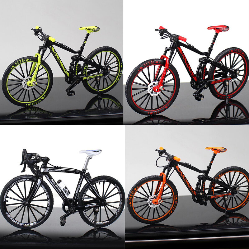 Mini 1:10 Model Paduan Sepeda Diecast Logam Balap Jari Sepeda Gunung Simulasi Dewasa Koleksi Hadiah Mainan untuk Anak-anak