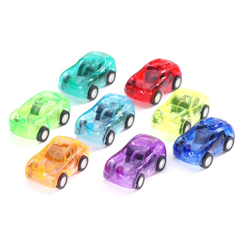 Kit de construcción de coche interactivo para niños, juguete de tirar hacia atrás, Festival, Color aleatorio