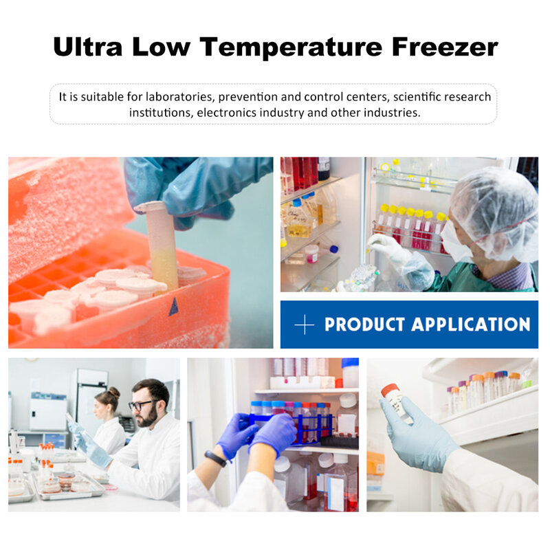 Caixa de armazenamento ultra-baixa temperatura do equipamento DW-86L108 do laboratório de zoibkd com proteção ambiental mudo da capacidade 108l