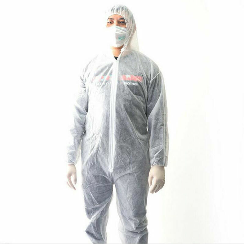 Combinaison jetable lavable de sécurité d'habillement de Protection d'antiviru de costume de Hazmat travail chimique antistatique résistant à l'huile imperméable