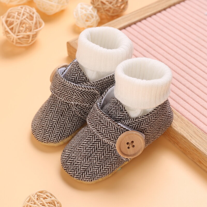 Newborn Boys And Girls Baby Shoes Classic Sports Soft Soled Cotton Multi-color First Walking Shoes Leisure Sports Cotton Shoes