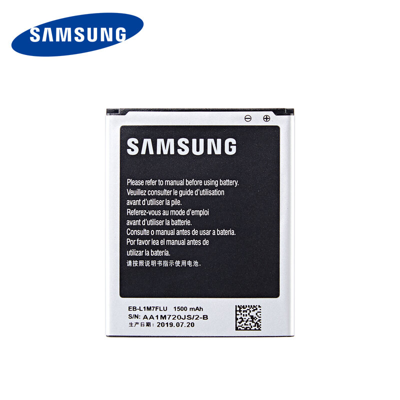 SAMSUNG оригинальная EB-L1M7FLU EB-F1M7FLU 1500 мА/ч, батарея для Samsung Galaxy S3 мини GT-I8190 i8160 I8190N GT-i8200 S7562 G313 WO