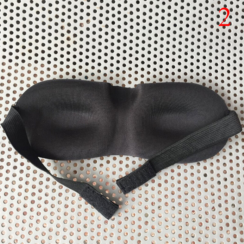 Nowy 1pc 3D śpiąca opaska maska na oczy miękka naturalna wyściełana osłona podróż sen odpoczynek Relax przepaska na oko dla kobiet mężczyzn