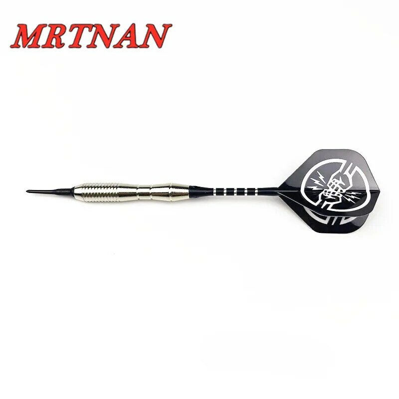 High quality 17g black soft tip darts indoor sports plastic electronic darts stainless steel dart barrel aluminum dart shaft