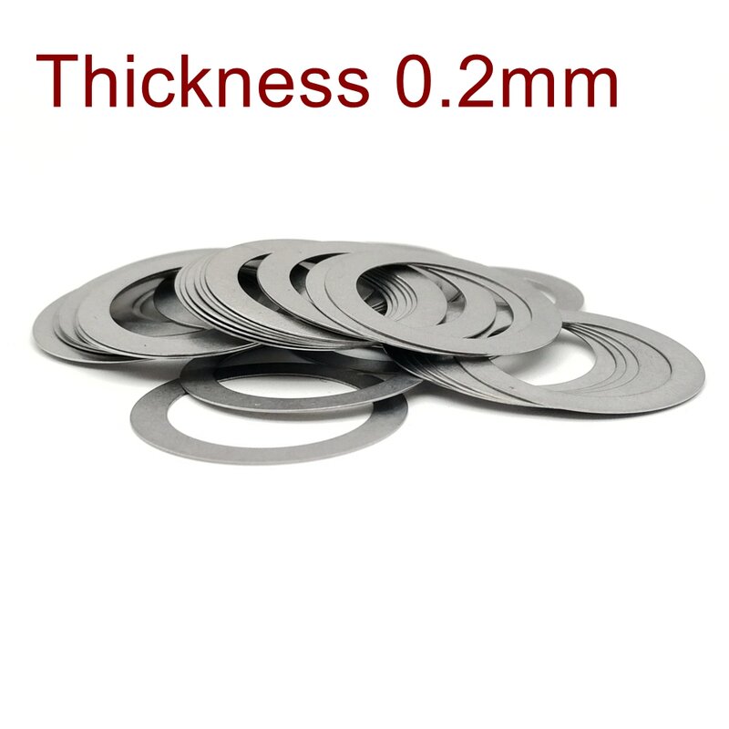 Stainless Steel Mesin Cuci Presisi Tinggi Ultrathin Menyesuaikan Gasket Ultra Tipis Shim M3 M4 M5 Ketebalan 0.1 0.2 0.3 0.5 1Mm