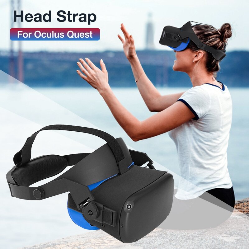 Cabeça cinta para quest halo cinta face, confortável e ajustável, ergonômico acessórios de realidade virtual