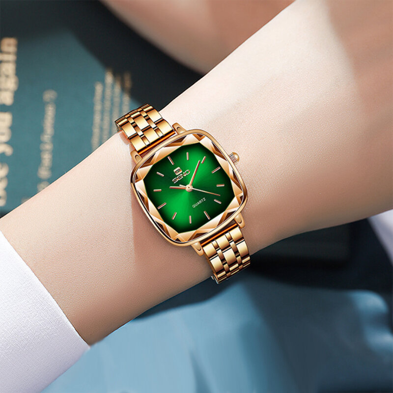Женские кварцевые часы с квадратным циферблатом, Роскошные наручные часы, 2022