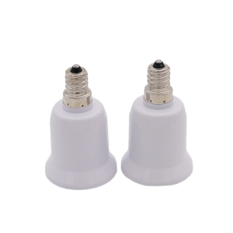 พรีเมี่ยมใหม่สีขาว E12 To E27ฐานโคมไฟหลอดไฟ LED แปลงอะแดปเตอร์สกรู Socket