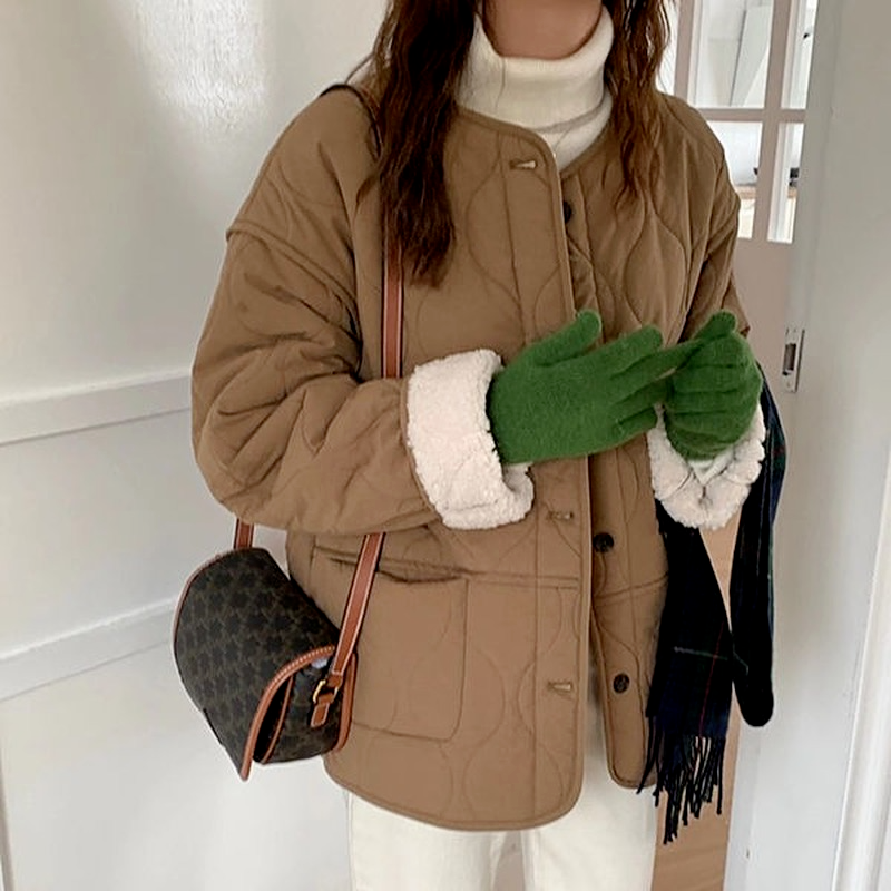 Dikkere Korte Stijl Parka 'S Vrouwen Warme Winter Bovenkleding Streetwear Harajuku Japanse All-Match Chique Vintage Ins