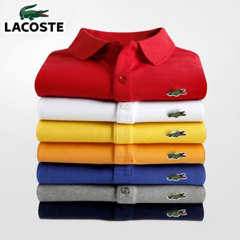 Hommes été Polo marque de mode coton à manches courtes Polo Crocodile chemises mâle solide Jersey dessus respirants t-shirts 2635