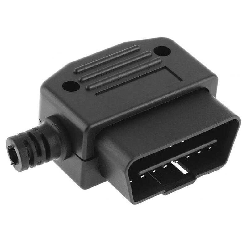 OBD II OBD2 L typ 16 Pin męski Auto złącze samochodowe kabel gniazda wtykowe złącze wtykowe z powłoką i śrubą