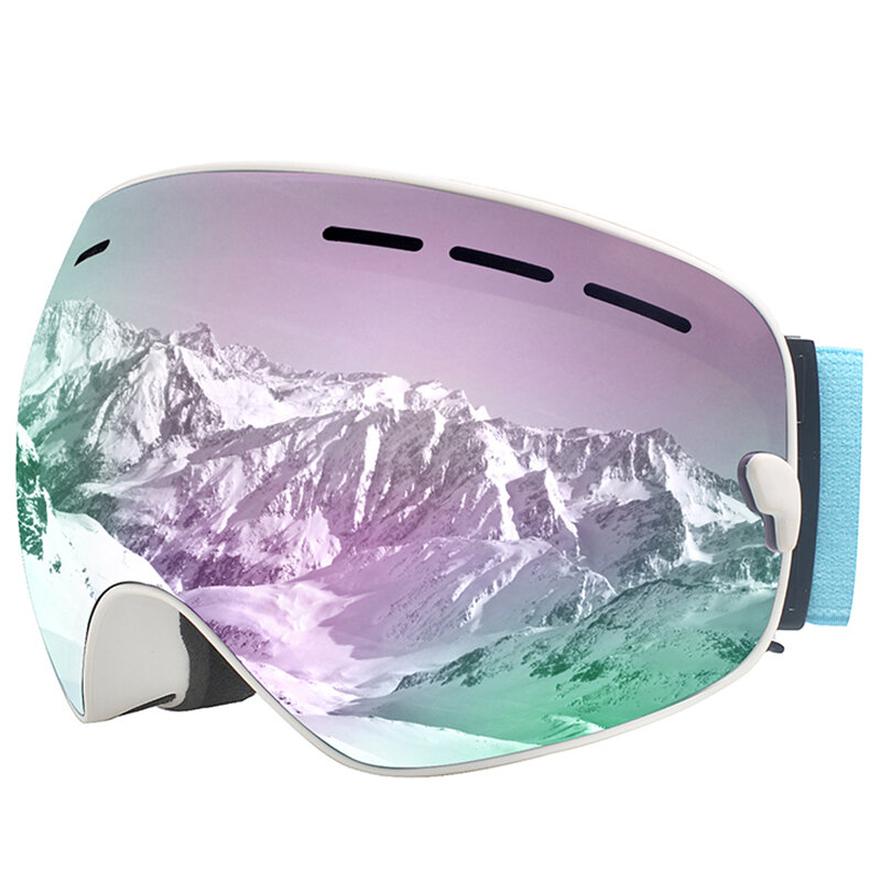 Gogle narciarskie MAXJULI-wymienne szkła-gogle śnieżne Premium gogle snowboardowe dla mężczyzn i kobiet