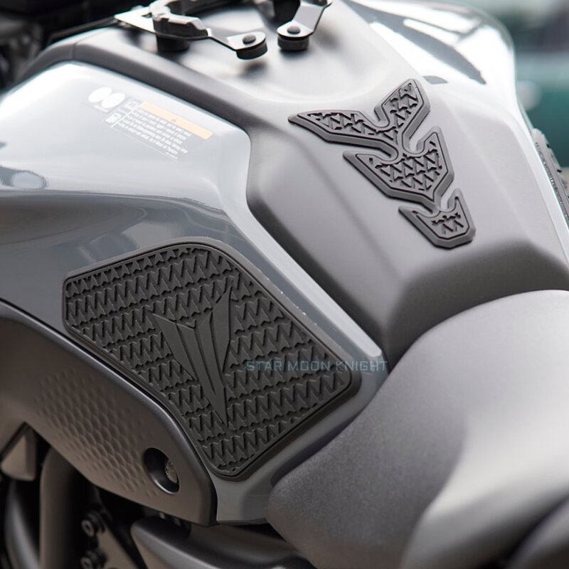 Накладка на бак мотоцикла, противоскользящая, наклейка, защитные наклейки, боковые накладки на бак, Тяговая Накладка для Yamaha MT 07 MT07 MT-07 2021-
