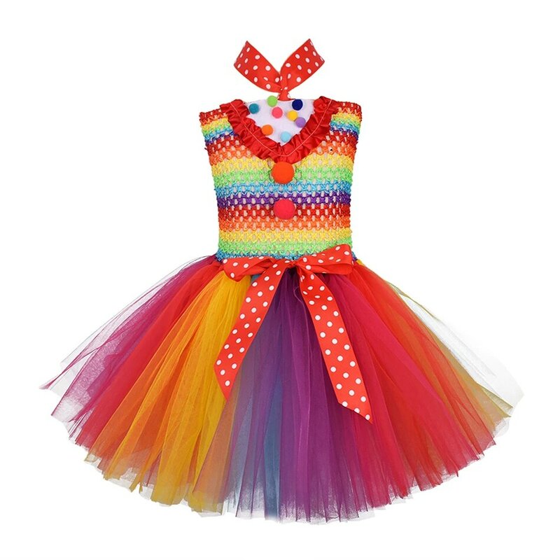 Trẻ Em Bé Gái Trẻ Em Váy Cầu Vồng Voan Ren In Hoa Soild Màu Sắc Quà Tặng Sinh Nhật 2-12Y