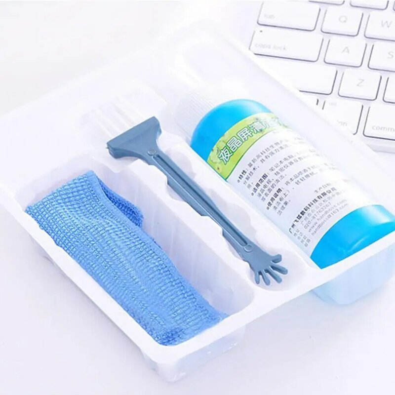 Laptop Monitor Cleaning Kit Lcd Mobile Phone Screen Brush Cleaner Cloth Cleaning Keyboard Liquid Set Cleaning Three-piece M8O2