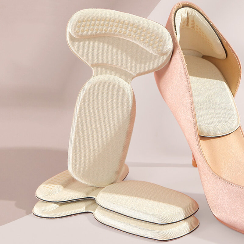 Mezze solette per scarpe da donna adesivi posteriori tacchi alti inserto per fodera tallone antidolorifico cuscini protettivi per riduttore di dimensioni delle scarpe