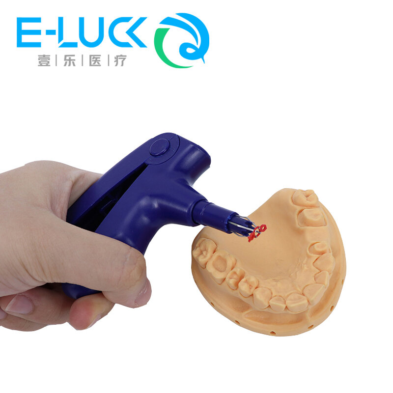 1 pz pistola per legatura dentale legatura ortodontica elastica Dentsit legatura anello pistola di posizionamento per strumenti di laboratorio