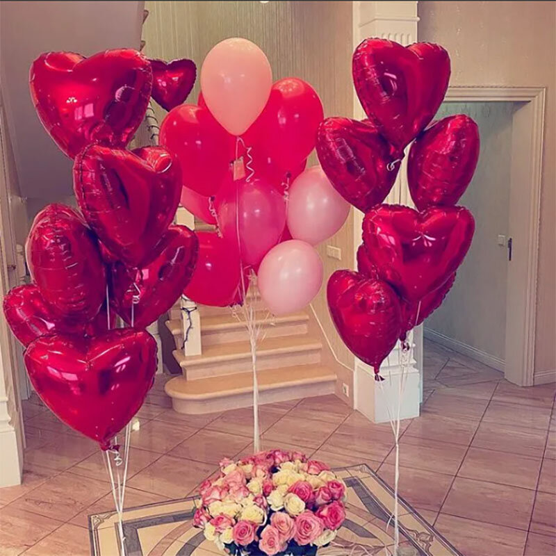 Balões de hélio para noivos, decorações de casamento, balões de folha, menino e menina, Love Balls, Dia dos Namorados, Fontes para festas, brinquedos, 1pc
