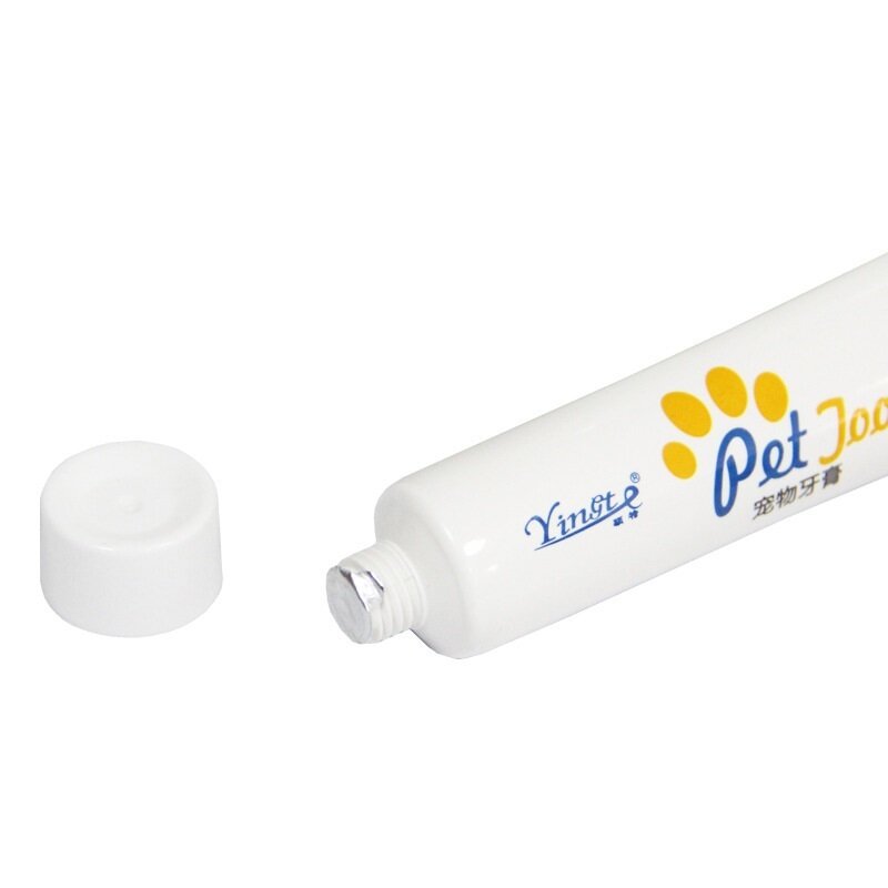 Pet Dog Cat pasta do zębów Finger Tooth tylna szczotka pielęgnacja Puppy Vanilla/wołowina smak pies akcesoria fryzjerskie czyszczenie jamy ustnej i Care1PCS
