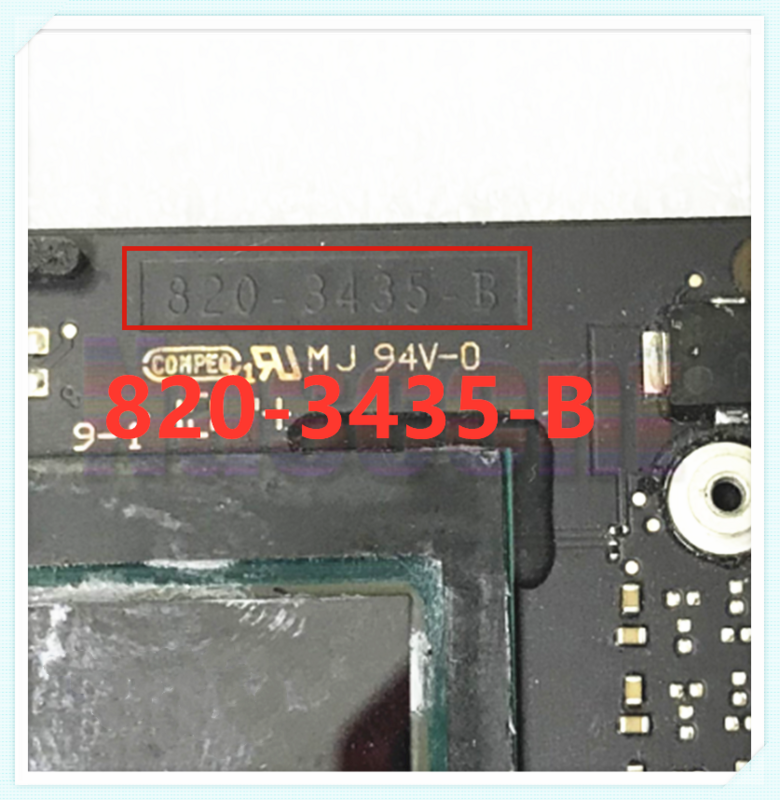 820-3435-B Macbook Air 11.6 A1465 용 메인 보드 SR16T I5-4260U cpu가 장착 된 1.4GHZ 4GB 노트북 마더 보드 100% 완전 테스트 됨 OK